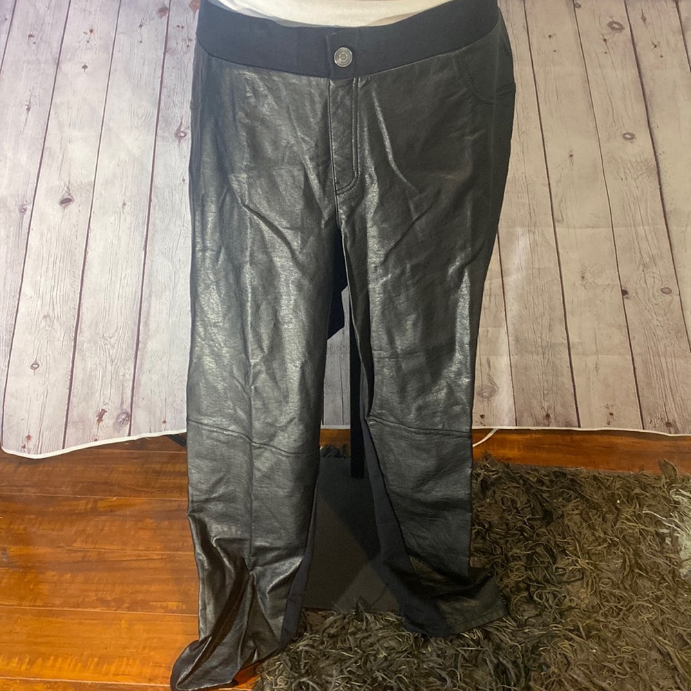 NWT LANE BRYANT FRONT FAUX LEATHER, PANTS